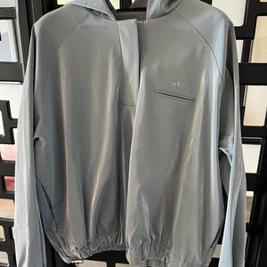 Addidas Rain Proof Blue Version Nylon Hoodie New